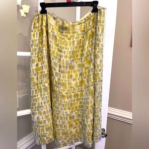Talbots silk skirt